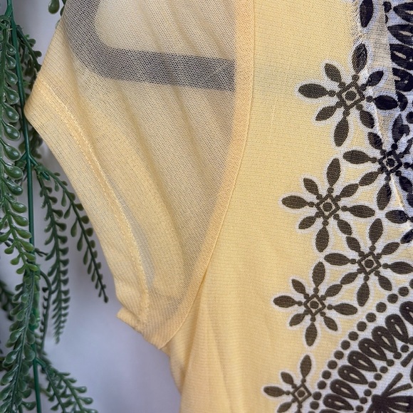 INC International Concepts Yellow Black Short Sleeve Tee - Picture 11 of 15